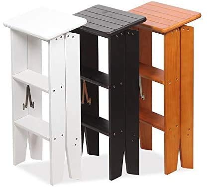 Marchepied en bois double usage portable pliable pour maison extérieure - 4