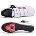 Cycling Shoes for Men Women Compatible with Peloton Bike Shimano SPD & Look ARC Delta for Indoor Spin Cycle Road Bike Shoes with Delta Cleats Pre-Installed, White 7