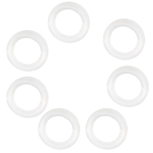 Miniatura 6 de Othmro 20 anillos de sellado de silicona planos blancos, de 0.394 x 0.630 x 0.118 in (IDxODxTHK) para grifo, ducha, arandelas, manguera de jardín,