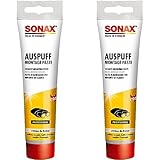 SONAX AuspuffMontagePaste (170 g) zur schnellen und einfachen Verbindung und Montage von Neuteilen an Auspuffanlagen | Art-Nr. 05520000 (Packung mit 2)