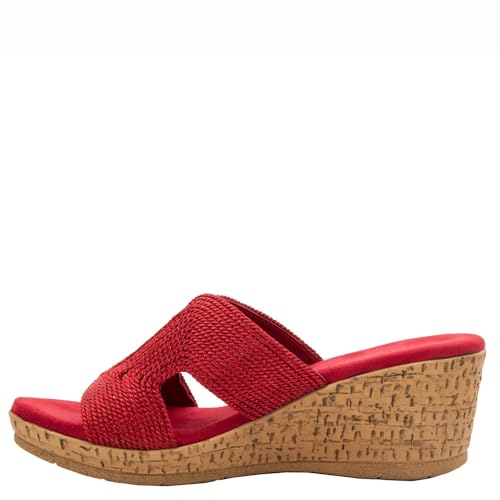 David Tate Womens Vibe Braided Slide Sandals4