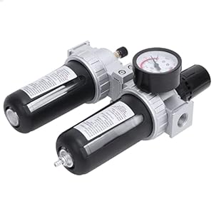 Oliewaterfilter, afdichtring Handig luchtdrukcompressorfilter Geweldig filtereffect Luchtfilterregelaar met meter voor…