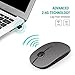 Jelly Comb 2.4G Slim Wireless Mouse with Nano Receiver, Less Noise, Portable Mobile Optical Mice for Notebook, PC, Laptop, Computer, MacBook MS001 (Gray)