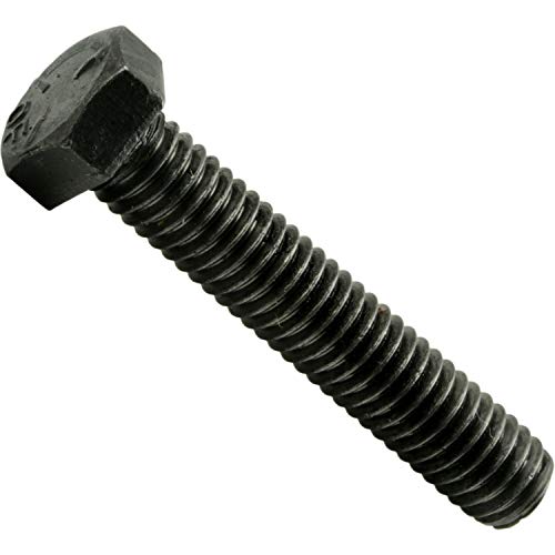 Tornillo de rosca izquierda de 3/8-16 x 2 pulgadas con cabeza hexagonal en pack de 2 unidades