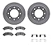 Dynamic Friction Company Rear Geospec Brake Rotors with 5000 Advanced Brake Pads includes Hardware 4512-48113
