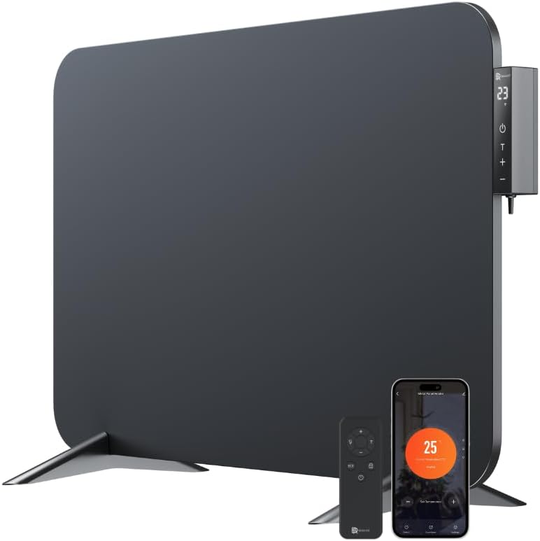 Calefactor Eléctrico Infrarrojo con Termostato Inteligente y Control WiFi
