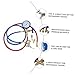 MAGICLULU Car Ac Manifold Gauge Set with Refrigeration Hoses, Automotive Air Conditioner Pressure Gauge Tool Kit for Air Conditioning Maintenance and Recharge Random Color