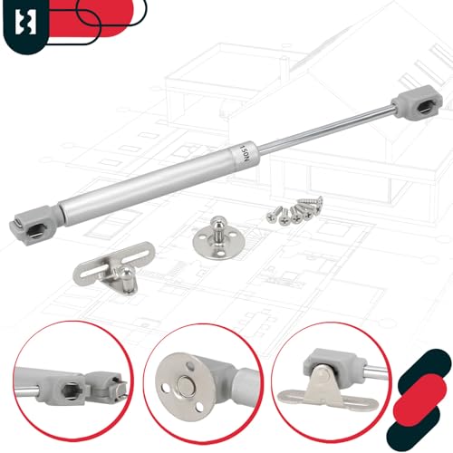 Gasdruckfeder Kotarbau 2er Set Klappenbeschlag Silber für Möbel