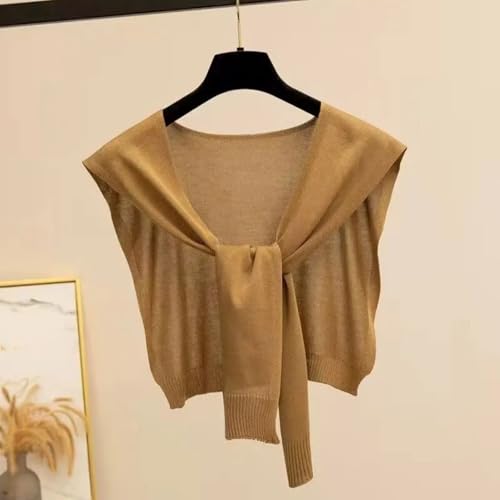 Womens Pashmina Shawls and Wraps Knitted Thin Casual Shawl Wraps Scarf Cardigan Cape Cashmere Shoulder Top3