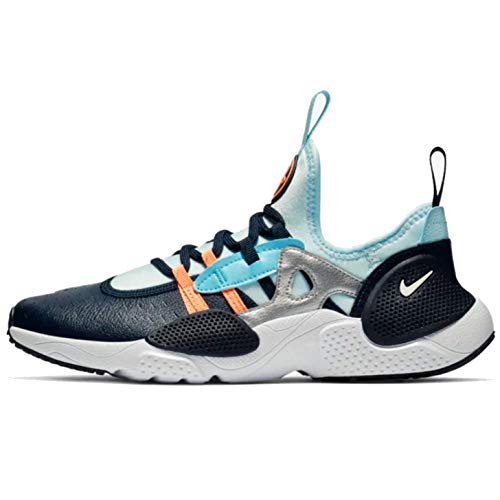 Nike Huarache E.D.G.E.(GS) Big Kids Shoes Obsidian White/Topaz Mist/Blue Gaze aq2431-402 (4 M US)