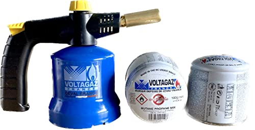 Pack CEVAL France Lampe à souder PRO 200 Piezzo + 2 Cartouches 190g