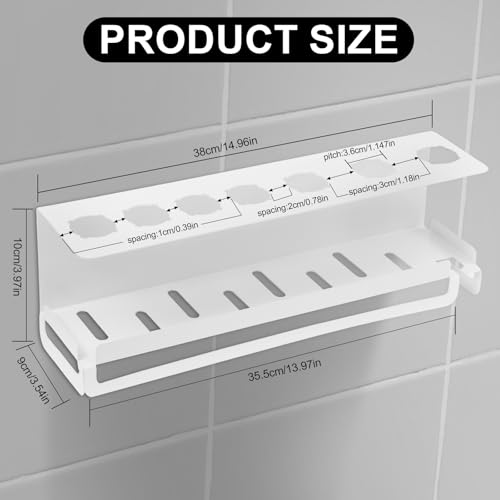 Rangement pour Styler accessories et Dyson Airwrap mural blanc - 4