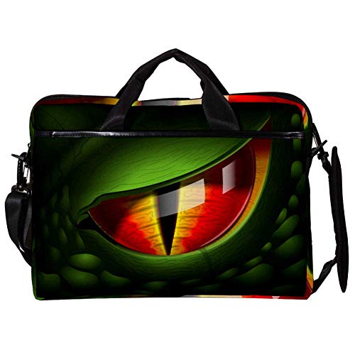Bolso bandolera para portátil de 14 a 15,4 pulgadas anticaídas diseño serpiente rojo cómodo