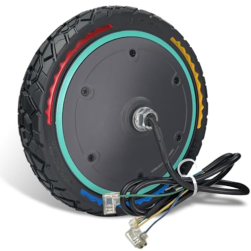 Felixstory 8.5x2.0 Inch Hub Motor Tire Fit for Xiaomi M365/Pro Electric Scooter, 36V 250W Front Wheel Assembly, 27 KM/H, 50/75-6.1 8 1/2x2 Solid Tire, Explosion-proof, Non-slip, Easy to Install