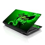 LSS 17 17.3 Inches Laptop Notebook Skin Sticker with 2 Wrist Pads - Reusable Cover Protector Vinyl Sticker Cover Decal Fits 17