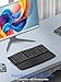 E-YOOSO Ergonomic Wireless Keyboard, Computer Keyboard with Detachable Wrist Rest, Split Design, Multimedia Hotkeys, 2.4GHz Ergo Cordless Keyboard for Laptop, PC, Mac, Windows