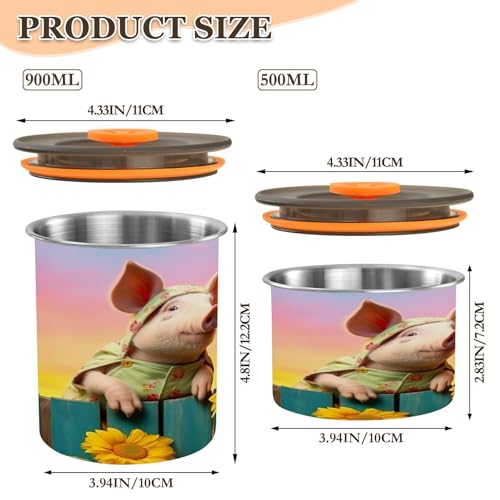 Contenedor de café al vacío Qilmy acero inox 30oz miniatura 3