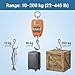 QWORK Hanging Weight Scale, 200kg/440lbs Digital Crane Scales Fish Weighing Scale Aluminum Housing LED Display Scale for Fishing, Weigh Luggage, Home Farm