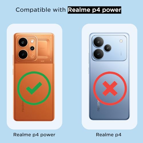 Image of Pikkme Back Cover for Realme P4 Power 5G Mag-Safe Shockproof PC + TPU Protective Case Magnetic Support Bumper Case (Transparent Mag-Safe)