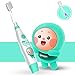kids& Baby Toothbrush Electric Sonic Battery Powered With Smart Timer and Colorful LED, Baby &kids Electric Toothbrushes—Baby Sonic Toothbtush(BLUE)