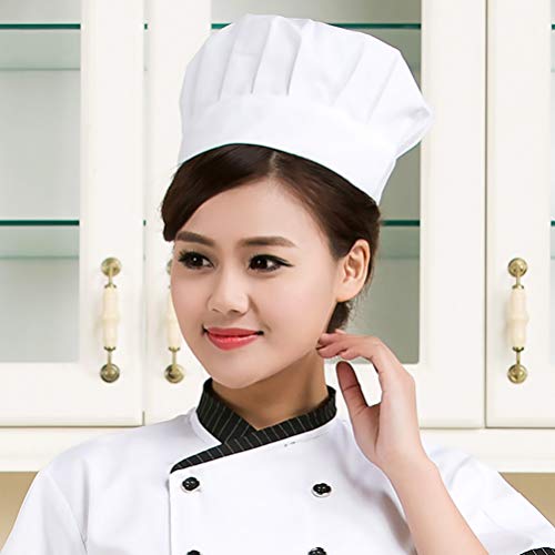Hemoton 2 Pcs Chef Cap Ajustável Elástico Padeiro Cozinhar Cozinha Serviço de Comida Chapéu Trabalha