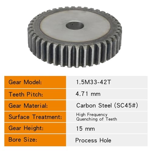Pignon cylindrique SC45 haute résistance mécanique 1.5M 34 dents