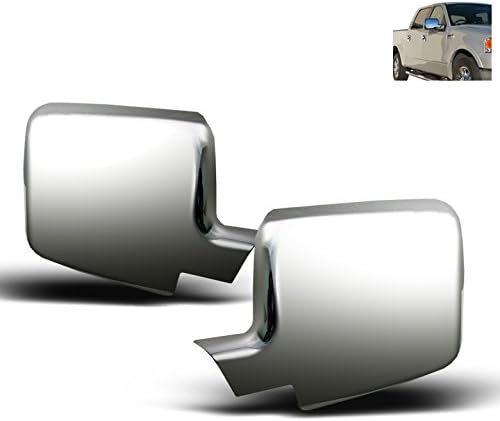 Side Mirror Covers Trim Moulding Bezel Chrome Compatible with 2004-2008 Ford F-150 XLT / FX4 / Lariat