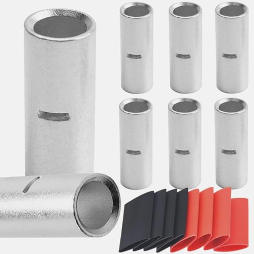SVAAR 6PCS 00 Gauge Non-Insulated Butt Connectors
