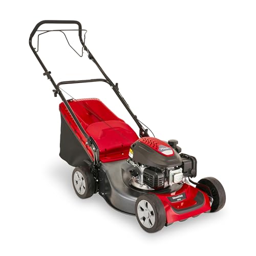 Mountfield SP46 Petrol Lawnmower, Self-Propelled, 46 cm Cutting Width, 139 cc ST140 Autochoke Petrol Engine, Up to 500 m², Includes 60 Litre Grass Collector option