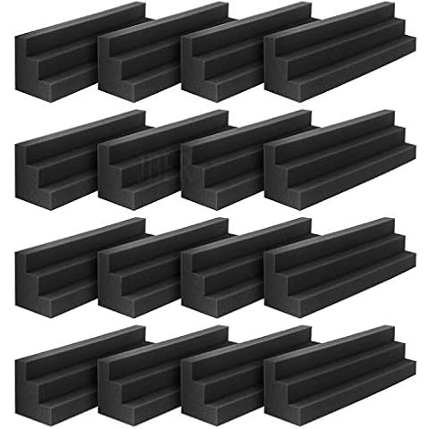 JBER Column Acoustic Wedge Studio Foam Corner Block Finish Corner Wall in Studios or Home Theater (16 Pack) Cover