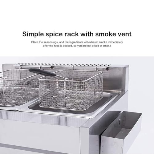 Friteuse gaz naturel avec couvercles pour cuisson rapide et efficace - 6
