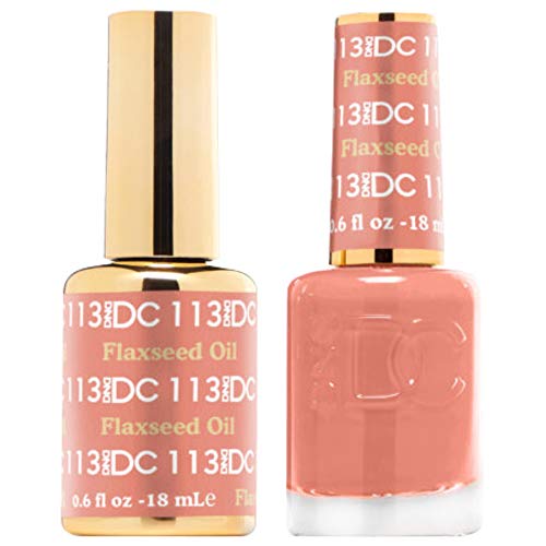 DND DC 113 - Flaxseed Oil Gel & Matching Polish Set - DND DC Gel & Lacquer