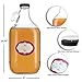 2 Pack – Half Gallon Glass Jugs – Multi Purpose – Heavy Duty – 64 Oz Clear Glass Water Bottles with Airtight Lids and Labels – Great for Kombucha, Cold Brew Coffee, Tea and More – Food Grade BPA Free