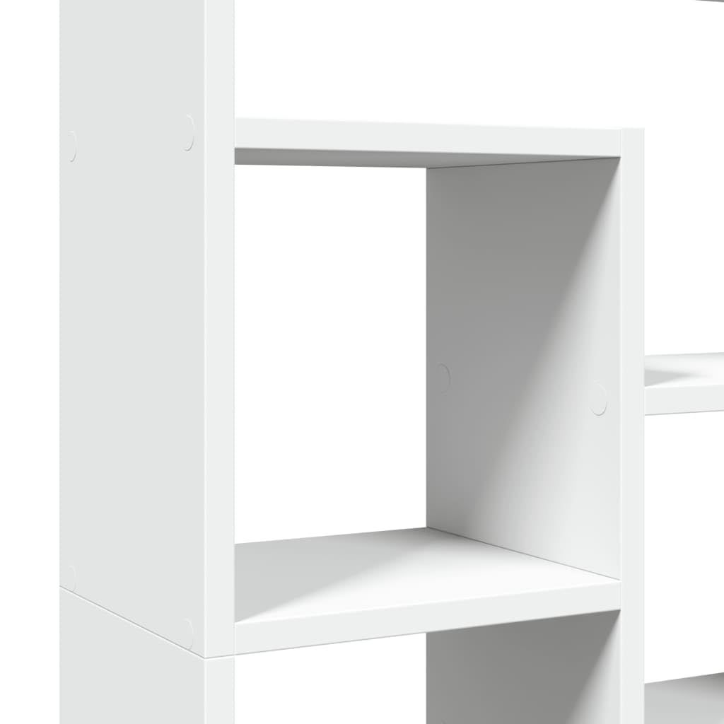 vidaXL Libreria Bianca 72x20x120,5 cm in Truciolato, scaffale per Libri, Porta Libri, Ripiani portaoggetti, Ripiani per Libri, scaffale portaoggetti