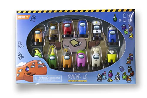 P.M.I. Among Us Crewmate Stampers 12 Pack Deluxe Box 4.5cm (S2) (AU5265)