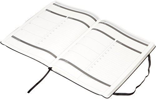 Amazon Basics 2020 Daily Planner And Journal, Black, 8.5 Inch X 11 Inch, Soft Cover #TOP1