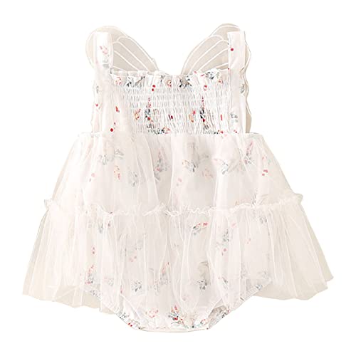 Bodies para bebês meninas, manga comprida, recém-nascida, estampa de renda, frente única, body externo para primeiro aniversário, B, 3-6 Meses