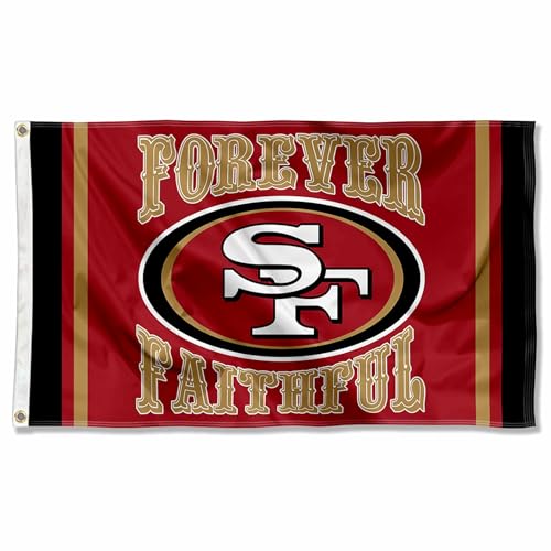 San Francisco 49ers Forever Faithful Large 3x5 Flag