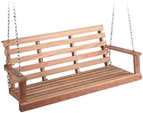 Beecham Swing Co. Flatbottom Oak Porch Swing