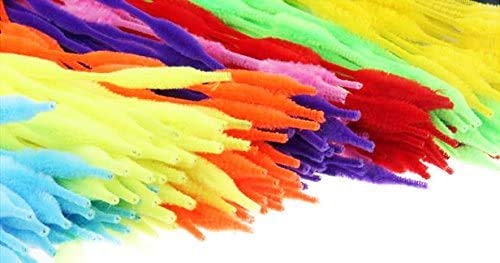 Caryko Fuzzy Bump Chenille Stems Pipe Cleaners, Pack Of 100 (Red) #TOP5