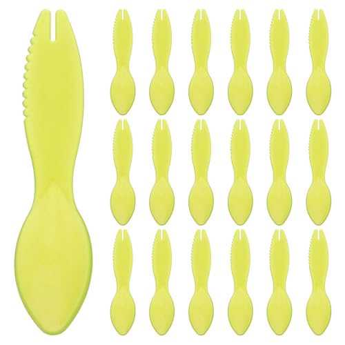 Healifty 20 piezas Kit Cucharas para Kiwi Utensilios de Cocina Multifuncionales para Pelar y Dividir Kiwis Cítricos y Naranjas Herramienta Práctica para Frutas Hogar y Restaurante