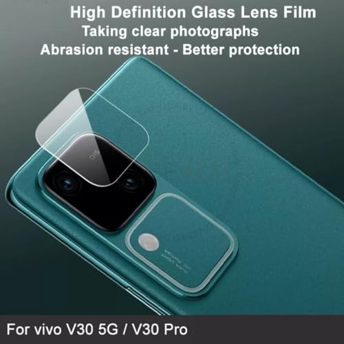 Image of Clear Camera Lens Protector for Vivo V30 /V30 Pro - 9H Tempered Glass, Scratch-Resistant Camera Glass Protector