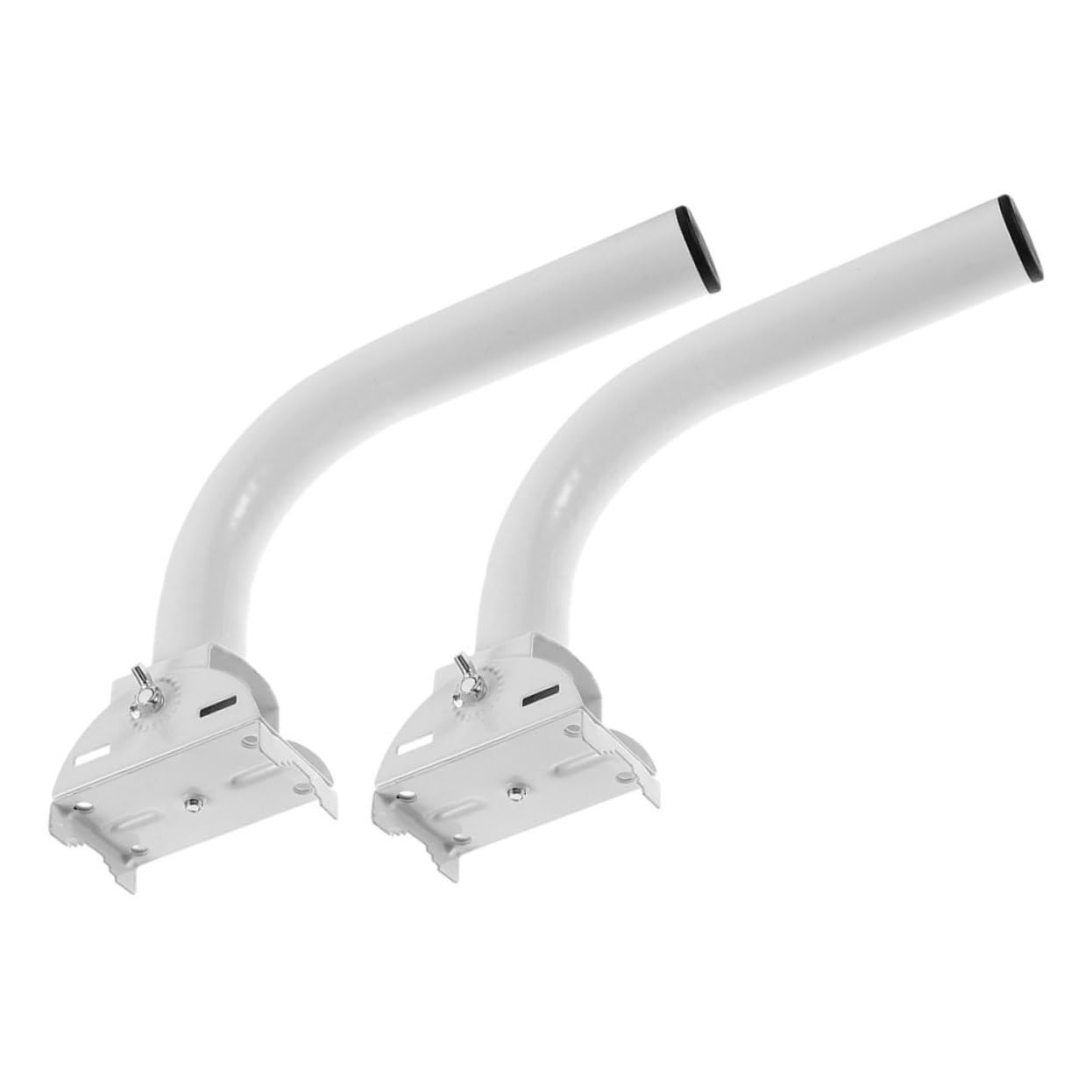 Support mât de fixation acier inoxydable robuste pour équipement réseau externe
