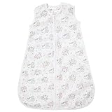 aden + anais™ essentials Baby-Schlafsack, 1,0 TOG, tragbare Decke, Bunte Muster für Mädchen & Jungen, Schlafsack für Neugeborene aus 100% Baumwoll-Musselin, 0-6 Monate, minnie bubble