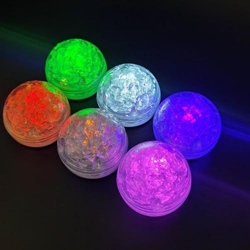 Cubos de hielo iluminados y reutilizables: luces LED para decoración navideña 8