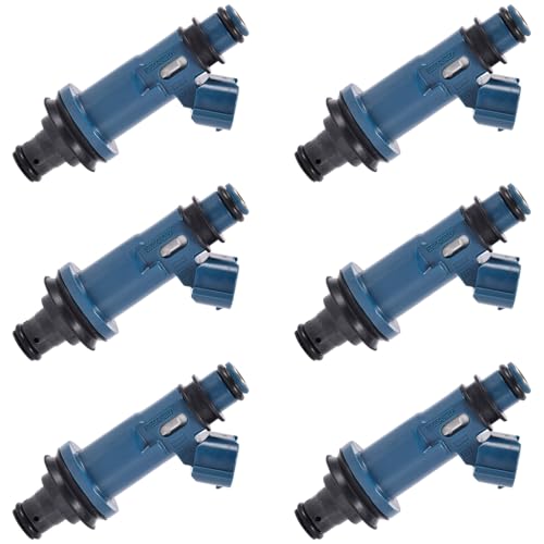 23209-20020 1MZ-FE 3.0L Engine Fuel Injectors,Compatible with/Toyota 3.0 Camry Highlander Sienna 1998-2004,Compatible with/Lexus ES300 RX300 1999-2003 |Replace# 23209-0A010| |4 Holes| |Set of 6| by Sethparts - Used condition - US$33.46