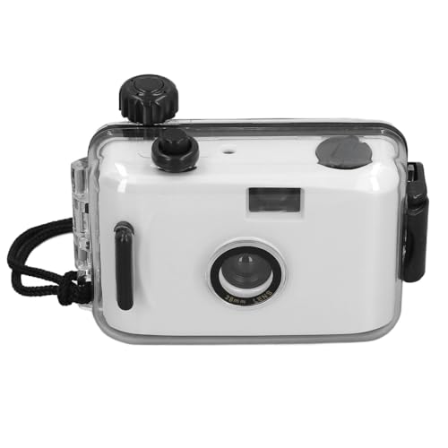35MM Film Camera, Reusable Film Camera with Waterproof Case, Shutter Speed 1/100s F/9 28MM Lens, Lightweight Film Camera for Photo Shoot (Black and White)