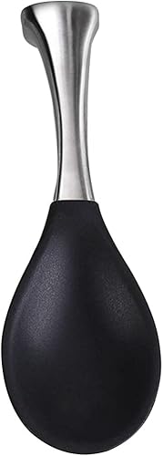 UPKOCH Cuchara ergonómica para remo de arroz, vajilla de pie, diseño suave, utensilio de cocina versátil para revolver, mezclar y servir platos,