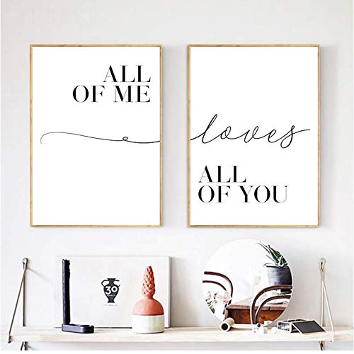 Affiche amour et motivation pour créer un salon scandinave chaleureux 50x70cm