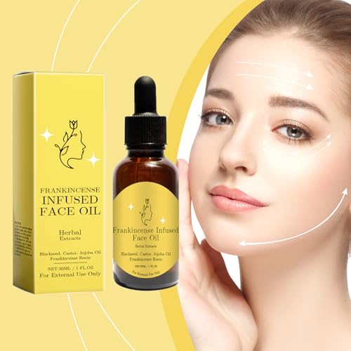 2PC Frankincense Resin Oil, Frankincense Resin Infused Organic Black Seed, Castor & Jojoba Oils for Face Anti-Aging Hydrates Skin Serum, Anti-Wrinkles Face Oil Hydrates Skin-30ml - Image 6